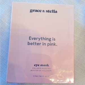 grace & stella Everything is better in pink collagen eye mask. NIB. Sealed.
